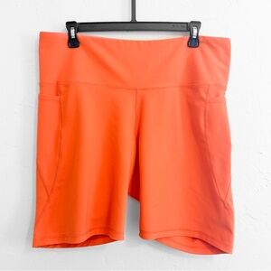 Old Navy Active High Rise Bike Shorts in Orange